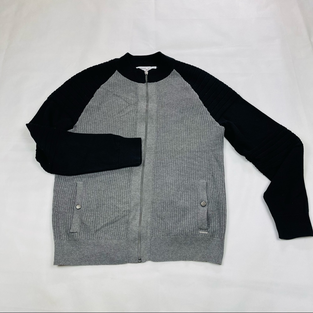 Calvin Klein Men Sweater Jacket  Long Sleeve  size: Large